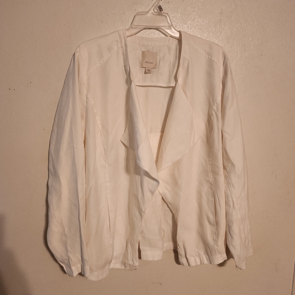 Sejour White Open Blouse Size 16W - Picture 1 of 8